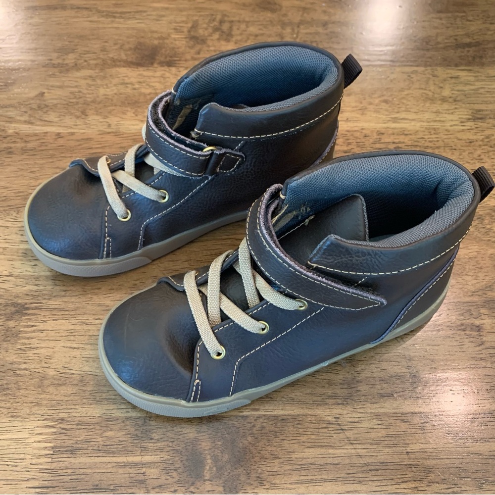 See Kai Run Brown High-Top Sneakers Size 13